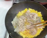 ほうれん草豚肉卵炒め作り方3写真