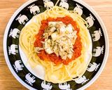 鯖と長芋のトマトソースパスタ作り方7写真
