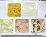 豆腐ソースのエビ入りマカロニグラタン作り方1写真