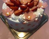 バースデーケーキ2022(2) 櫻作り方10写真