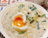 *きのことツナの豆乳スープパスタ*作り方7写真