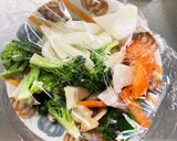 全てレンジ肉無チクワ彩野菜甘辛野菜炒め作り方12写真