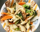 全てレンジ肉無チクワ彩野菜甘辛野菜炒め作り方18写真