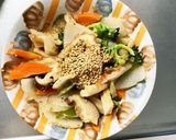 全てレンジ肉無チクワ彩野菜甘辛野菜炒め作り方19写真