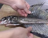 ハッカクの活造りと唐揚げ作り方1写真