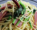 ベーコン＆ほうれん草のペペロンチーノ作り方8写真