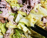 キャベツと豚肉のオイスターソース炒め作り方4写真