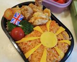国旗弁当シリーズ☆北マケドニア共和国作り方7写真