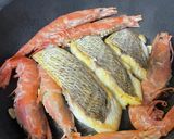 #海老&鯛の#おめでた#アクアパッツァ作り方4写真