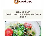 簡単・暑い夏に胡瓜とワカメの冷たいスープ作り方8写真