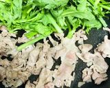 ほんだしで春菊堪能！春菊と豚の炒め。作り方3写真
