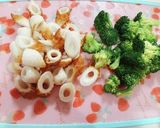 ちくわとブロッコリーの味噌マヨ炒め作り方1写真