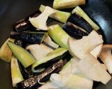 【お昼ご飯】ナスとトマトの塩パスタ作り方2写真