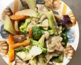 簡単八宝菜味豚こま大根青椒肉絲風作り方14写真