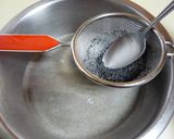 お砂糖なしでやさしい味の黒ごまプリン作り方7写真