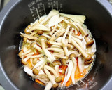 麺つゆで簡単！炊飯器できのこのおこわ作り方4写真