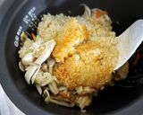 麺つゆで簡単!炊飯器できのこのおこわ作り方5写真