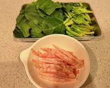 ほうれん草とベーコンのポタージュ作り方1写真