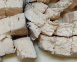 塩分なし♪鶏と黒豆のなめらかクリーム和え作り方1写真