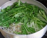 豚しゃぶと水菜のキムチ和え作り方1写真