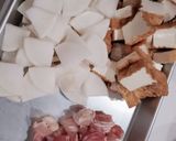 和の食卓に　厚揚げと大根と鶏肉の煮物！作り方2写真