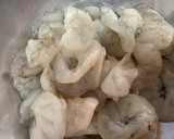 海老とグリーンリーフと卵の中華炒め作り方2写真