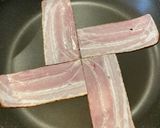 きれい簡単★ベーコン目玉焼き作り方1写真