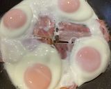 きれい簡単★ベーコン目玉焼き作り方5写真