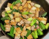 白ネギと厚あげ入り豚肉丼作り方3写真