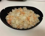 パパッと子供飯　鮭としらすのチャーハン作り方5写真