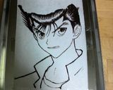 キャラケーキ（浦飯幽助）作り方2写真