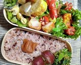 塾べんとう♡エビフライ&筑前煮♪(覚書)作り方1写真