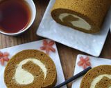 ほうじ茶シフォン♡ロールケーキ作り方24写真