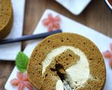 ほうじ茶シフォン♡ロールケーキ作り方25写真