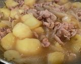 フライパン1つで★新じゃがで作る肉じゃが作り方6写真