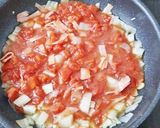 ランチにおすすめ！新玉ねぎのトマトパスタ作り方4写真
