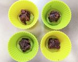 おやつに簡単卵なしHM粒あん抹茶蒸しパン作り方4写真