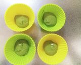 おやつに簡単卵なしHM粒あん抹茶蒸しパン作り方3写真