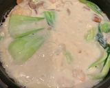 海老とチンゲン菜の豆乳クリーム煮作り方5写真