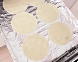 グリル汚れ無い！餃子の皮ソースせんべい作り方2写真