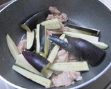 茄子と豚キムチ作り方1写真
