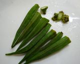 レンジで簡単!オクラのおかか煮作り方1写真