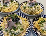サバ缶であっさり和風パスタ作り方5写真