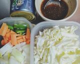 いわし缶で！レンチン！ガーリックポン蒸し作り方1写真