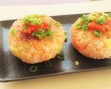 〖 明太子とチーズの焼きおにぎり 〗作り方6写真