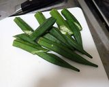 ホタテ貝柱とオクラのオイスターソース炒め作り方3写真