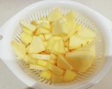 HMで☆りんごとさつまいもの天板ケーキ作り方1写真