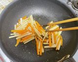 パリポリ食感♪大根の皮と人参のきんぴら作り方5写真