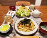 うにバターで和風キノコパスタ作り方4写真