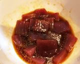 簡単♪まぐろユッケ♪麺つゆで♪作り方2写真